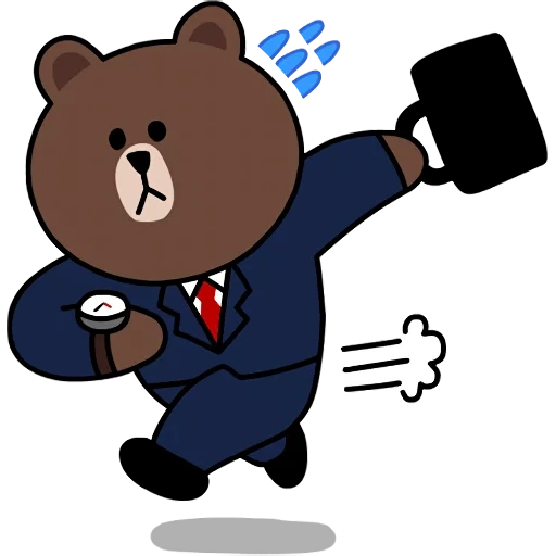 line медведь, корейский медведь иллюстрация, brown cony, медведь иллюстрация, line стикеры brown cony doctor