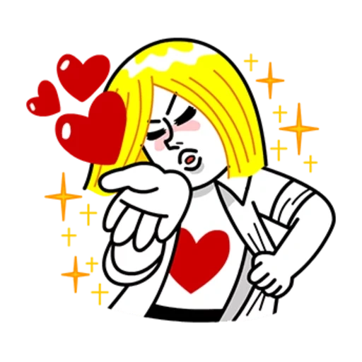 anime, love, stickers, line friends, memes about love s