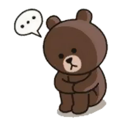 clipart, the bear is cute, the bear is plush, korean bear, cartoon bear