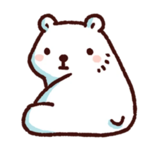 bear, he1zer, bear, line bear, cute animals drawings