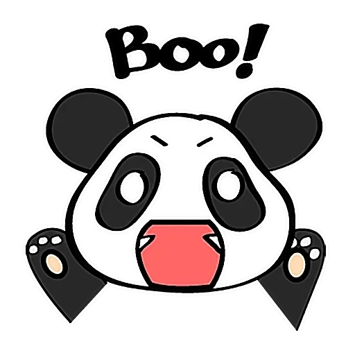 face de panda, le panda pencha la tête, patterns de panda mignons, croquis de pandochka, kawai dessin croquis panda