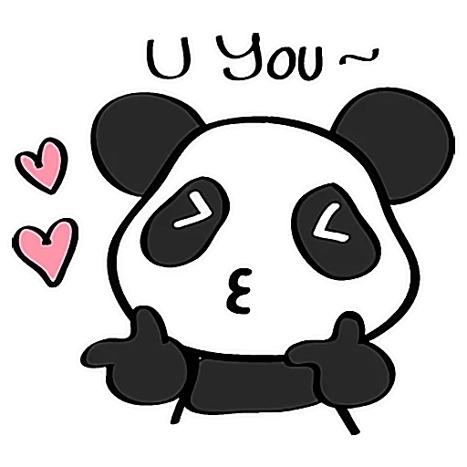 panda, panda sticker, drawings of sketching pandochka, small drawings sketch pandochka