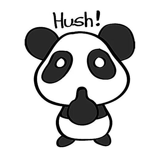 sr panda, pola cahaya panda, panda menggambar sketsa, gambar sketsa pandochka, gambar sketsa panda ringan