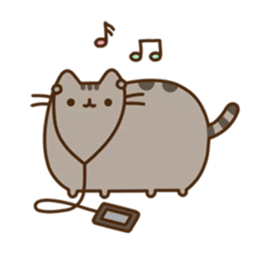 пушин, пушин кэт, кот пушин, pusheen cat, кавай котик пушин