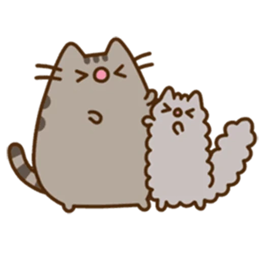 pusheen, pusing kucing, pusing kucing, pusing cat minum, pusheen the cat