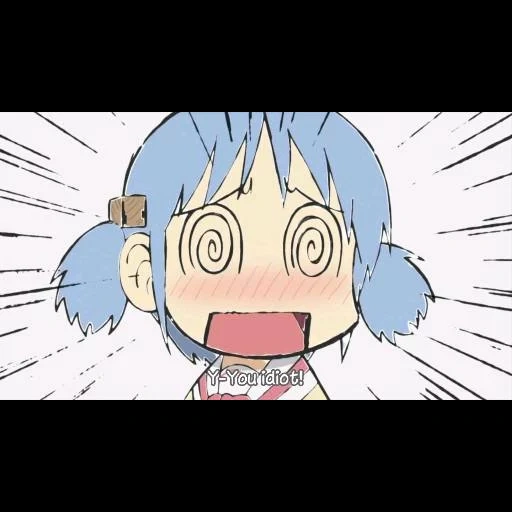 аниме, nichijou, nichijou мио, аниме рисунки, персонажи аниме