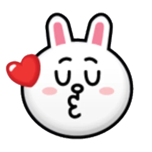coniglio, coniglio viziato, applicazioni di linea, line friends cony, emoticon coreane