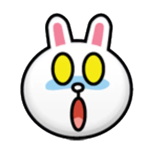 kelinci, anime, kelinci tersenyum, kelinci manja, line friends cony