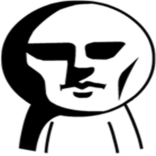 logotipo, humano, o masculino, sesat meme, avatar vetorial