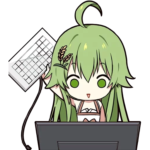 anime drawings, anime characters, enkida faith chibi, dong-jin rice-hime, chibi vocaloids gumi