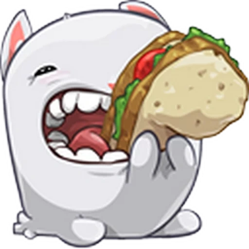 panino, criceto, personaggi, emoticon anime