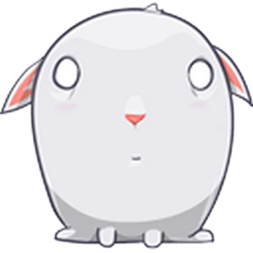 bun, animation, rabbit, anime smiling face