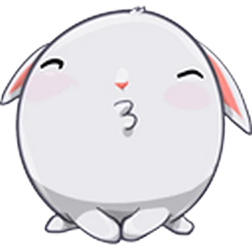 bun, rabbit, beautiful smiling face, anime smiling face
