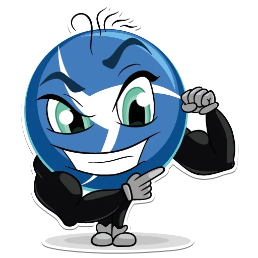 maskot, karakter, bola biru, karakter jimat, blueberry kartun dengan mata
