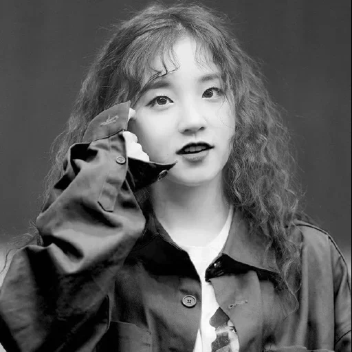 yuqi, étouffer, soja, fille, jenny kim