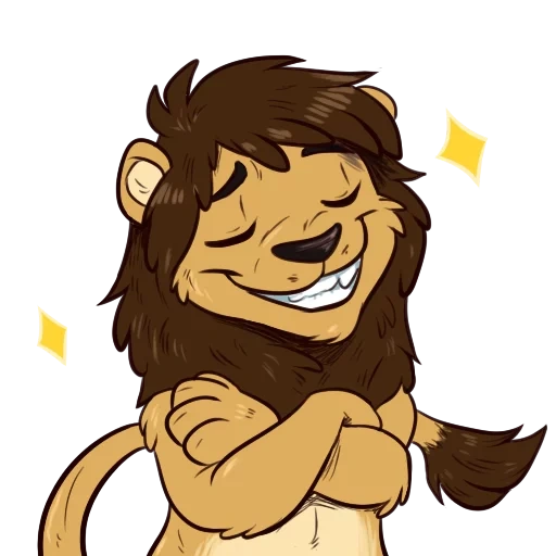 un leone, leone, leo art, leo sorride