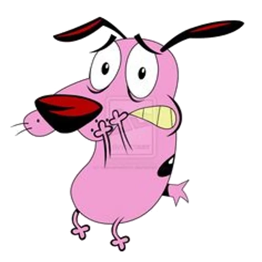 dog vector, кураж трусливый пёс, кураж трусливый пес лис, courage the cowardly dog тв3, courage the cowardly dog eustace