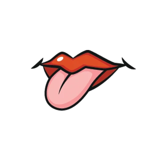 labios, abrazadera de labios, labios de arte pop, labio de dibujos animados, ilustraciones de labios