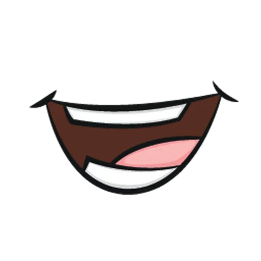 bouche, une bouche souriante, vecteur buccal, bouche sans fond, bouche de dessin animé