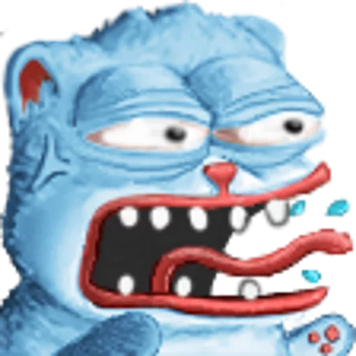 engraçado, monstro, gato pepe, pei malvado, angry pepe