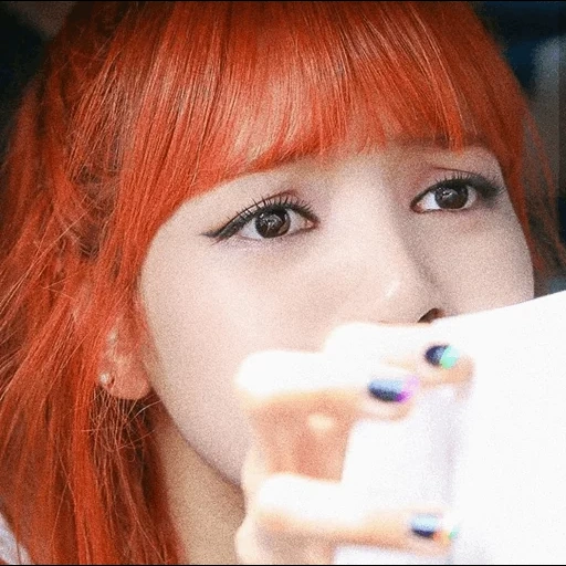 asiatique, jeune femme, rose noir, lisa blackpink, belles filles