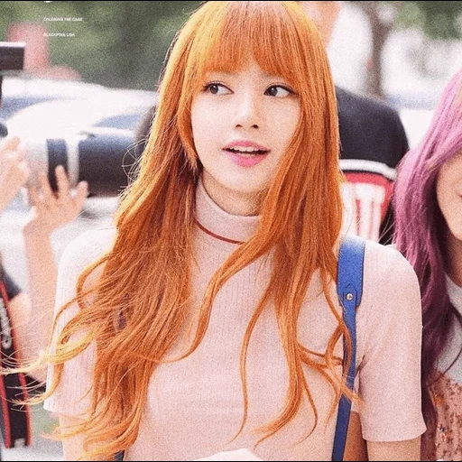 wattpad, polvo negro, blackpink lisa, polvo negro lisa, lalisa manoban con cabello naranja