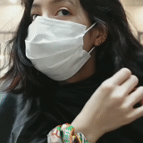 mascarar, asiático, humano, máscara protetora, máscara médica