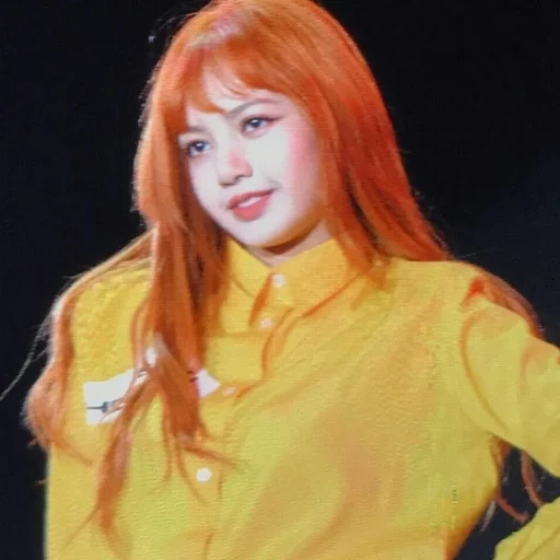 giovane donna, rosa nero, blackpink lisa, volpe rosa nero, lalisa manoban giallo