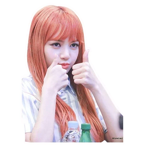 lisa blackpink, лиса из блэкпинк, лалиса манобан, лалиса манобан удивление, lisa blackpink red hair