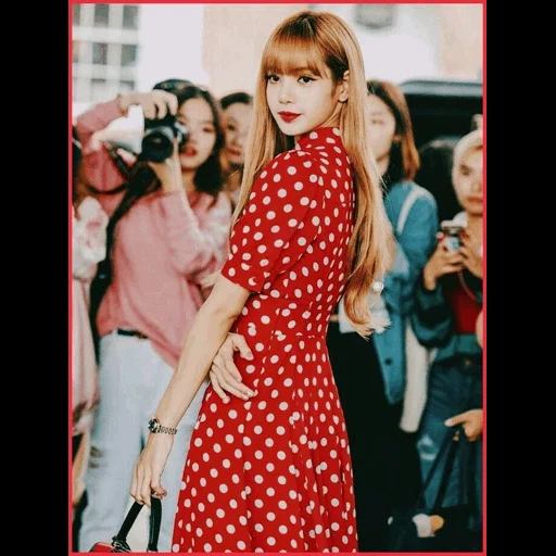 la moda, la ragazza, polvere nera, lisa blackpink, abiti alla moda