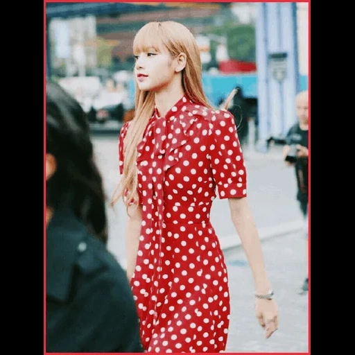 hari, schwarzrosa, modische outfits, blackpink lisa, lalisa manoban kleid