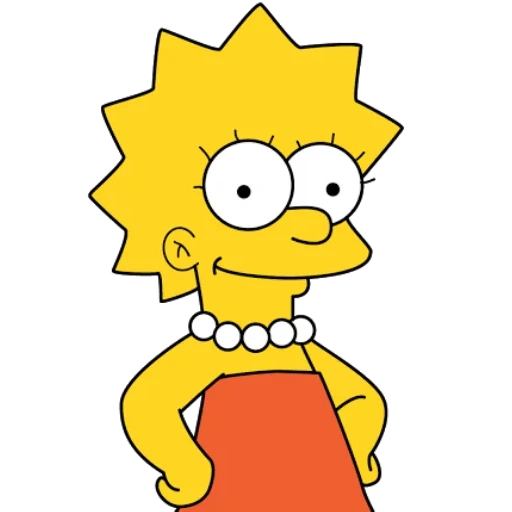 the simpsons, lisa simpson, a hero of the simpsons, simpson red, simpson character