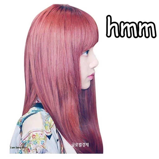 perruque à cheveux, couleur des cheveux mahagon, coiffure coréenne, teinture des couleurs des cheveux, lisa blackpink pas de maquillage
