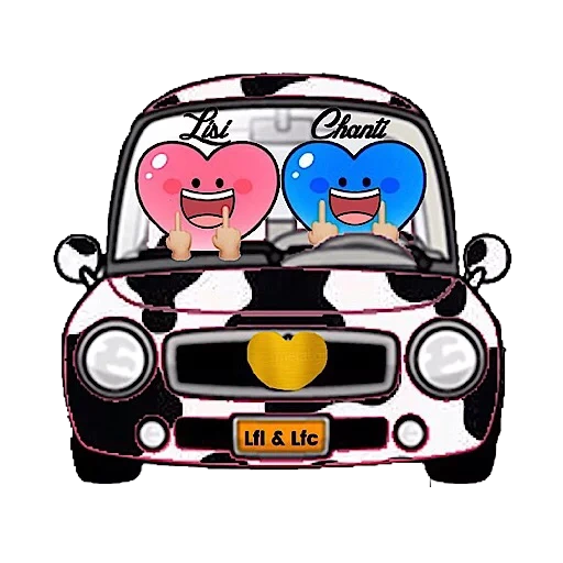 mobil, mesin emoticon, smiley face machine, pola mobil, ilustrasi mobil