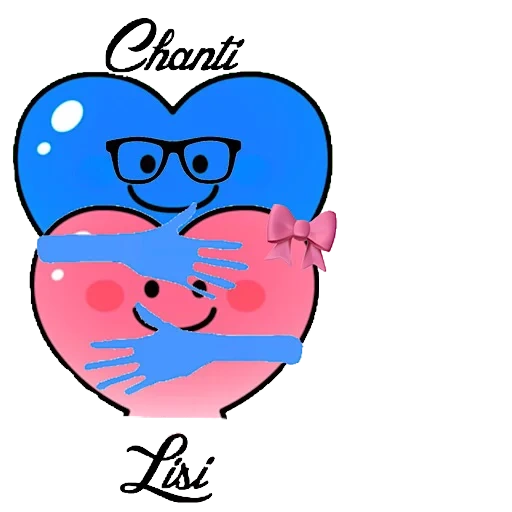 corazón, férula, día de san valentín, corazón azul, corazón rosa