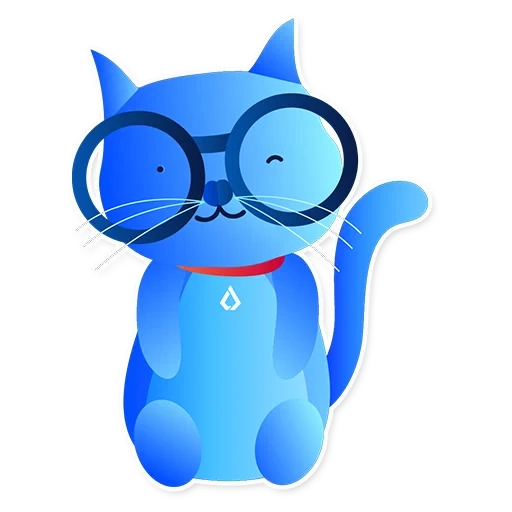 cat, кот, кошка, кот синий, мультяшный голубой кот