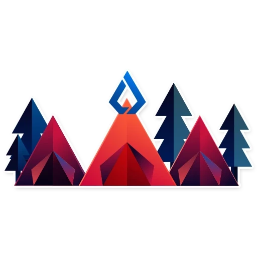 горы, цветные горы, абстракция горы, горы геометрия вектор, графический дизайн горы