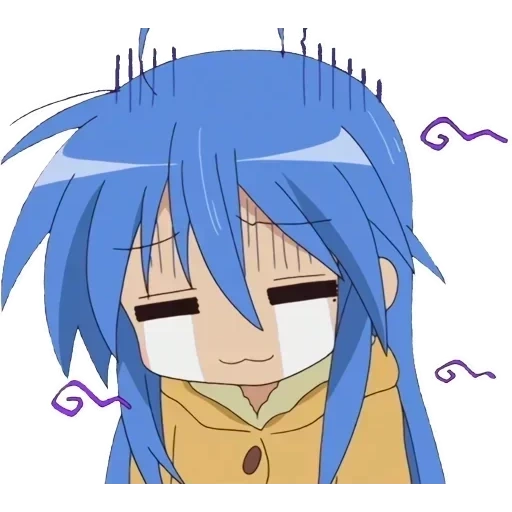 anime, lucky star, anime memes, smiley anime