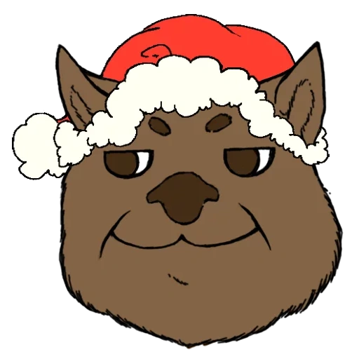 anime, humano, memas memas christmas, boné de ano novo, papai noel cap