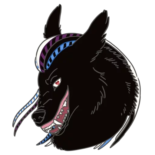 blue wolf, jenna barton, black wolf, der werwolf der kunst, black wolf head