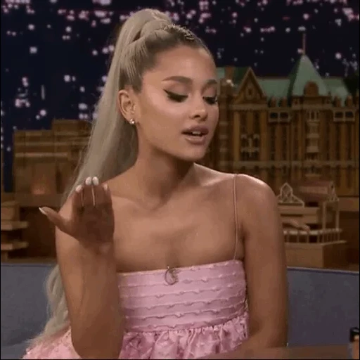 ariana, ариана, джимми фэллон, ариана гранде, анджелина джоли