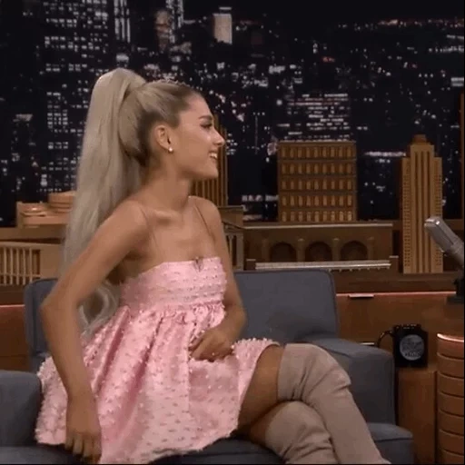 ariana, jimmy fallon, ariana grande, ariana grande fap, ariana grande spells alltheteaabout albaum title and reliase