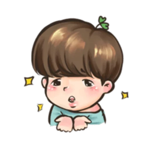 asiático, chibi bts, anime lindo, bts y bt21 chibi, chibi little big jungkook bts