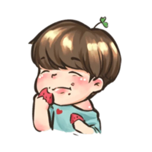 chibi bts, taihang chibi, images animées, chibi bts chimin, chibi bts chongguo