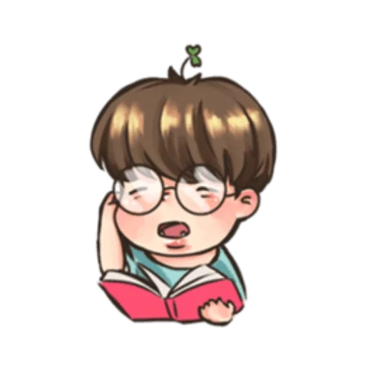 asian, chibi bts, bts fanart, bts jungkook, chibi bts chongguo