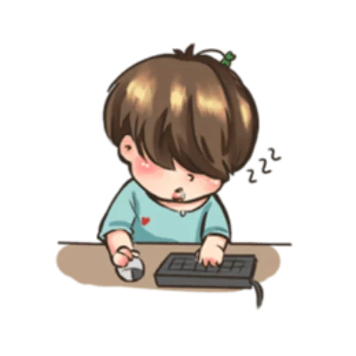 chibi bts, bts chibi, chibi korea, keyboard, bts chibi comics