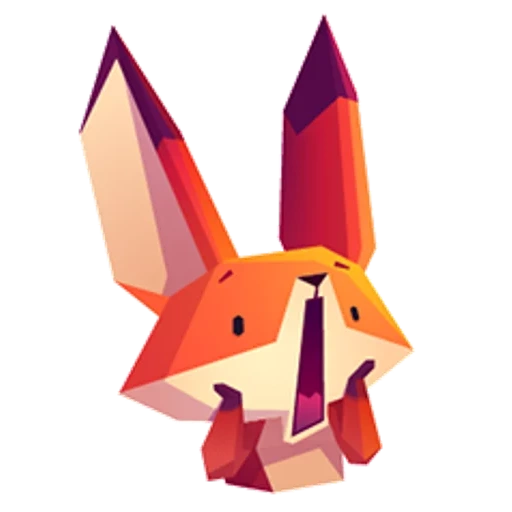 fox, raposa, raposa de desenho animado, raposa triangular