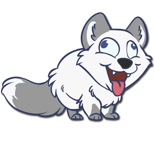 lobo de dibujos animados, caricatura de husky, husky de dibujos animados, husky de dibujos animados, caricatura de lobo blanco