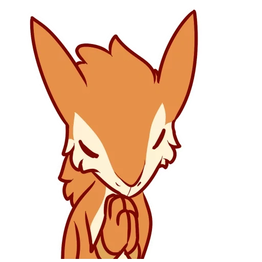 fox, animação, fresnel chibi, padrão de raposa, raposa de esboço