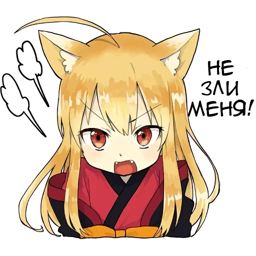 lisa chen, anime neko, fox animation, little fox kitsune, lovely cartoon pattern